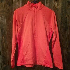 Columbia Sportswear Large Bright Pink Fleece 1/4 Zip sweater